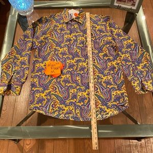Paisley button down Alan Flusser Med